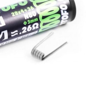 Pack de 5 coils Dual Core Fused Clapton NI80 26*2+40 0.38ohm Wotofo